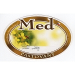 Etiketa oválná E304CZ - MED pastový Etiketa oválná E304CZ - MED pastový